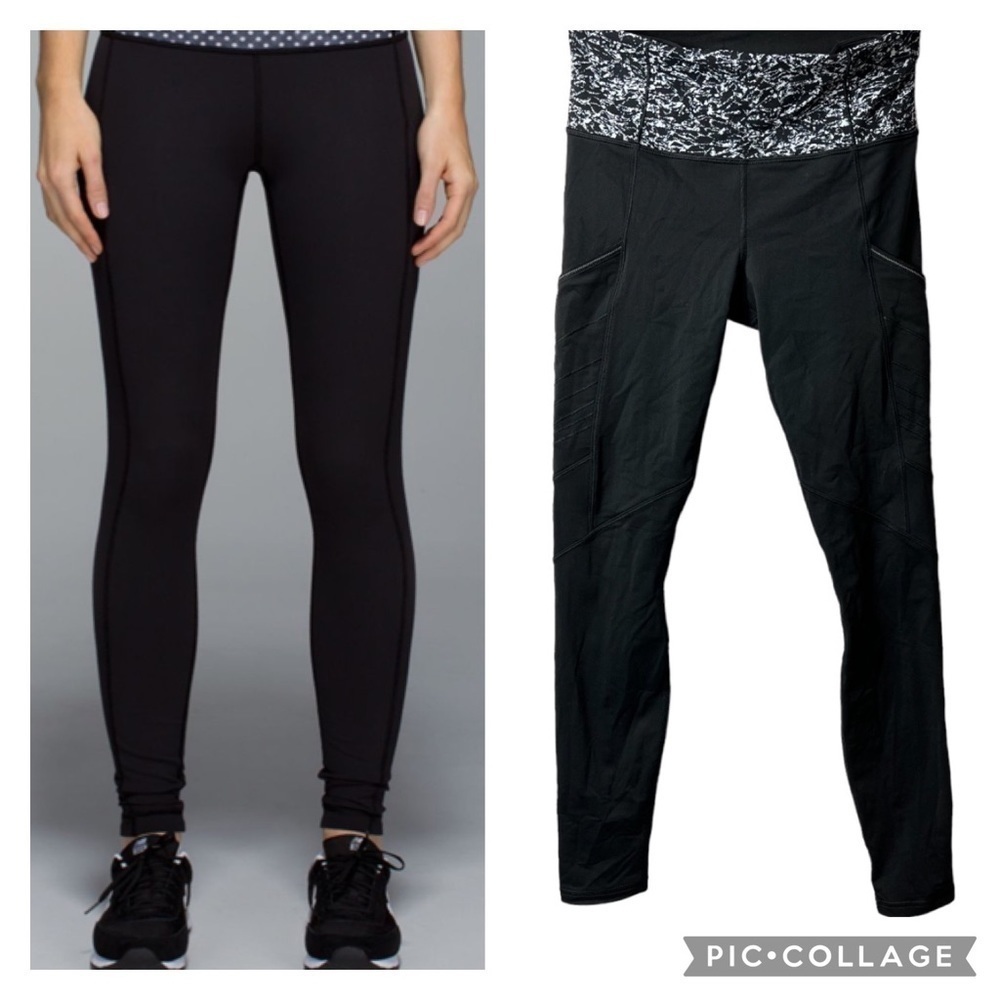 Lululemon Speed Tight II Splashed Panel Leggings Size 6